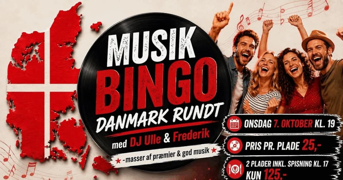 Denmark Tour - Music Bingo