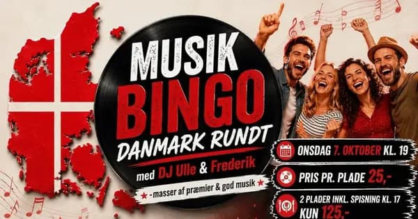 Denmark Tour - Music Bingo
