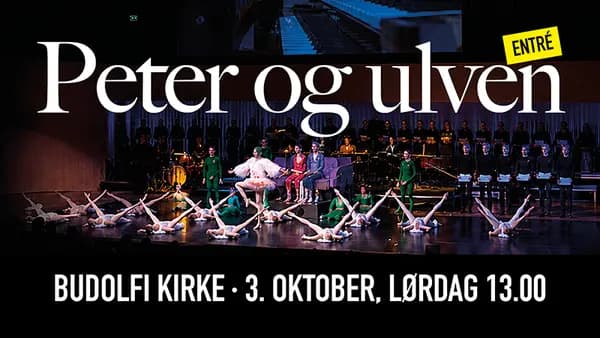 Balletten Peter og Ulven med orgel og fortælling